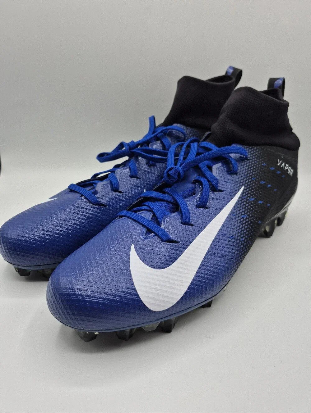 New Nike Vapor Untouchable Pro 3 Football Cleats Men's Size 12.5 Blue Black
